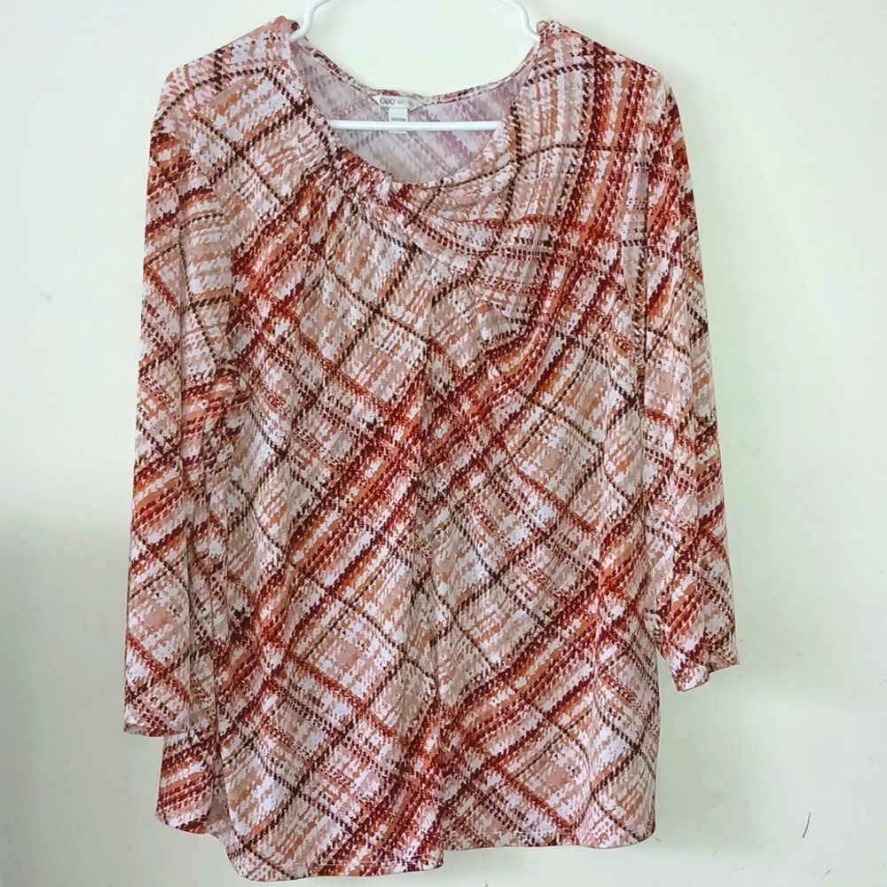 Cato‎ Women's brown print Blouse | Size: 14/16W